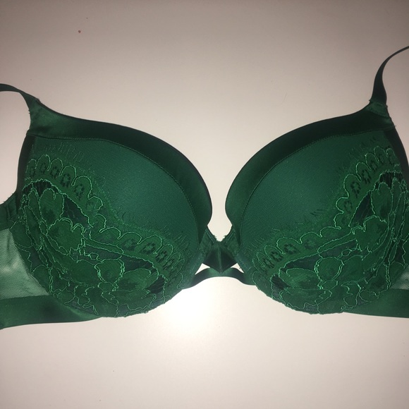 EMERALD GREEN VICTORIAS SECRET SEXY BRA GIGI HADAD - Picture 6 of 12